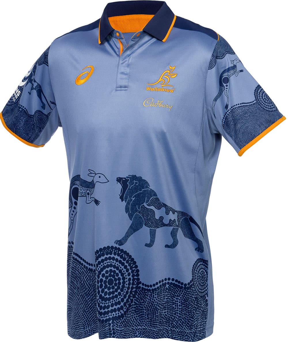 Australian Wallabies 2025 Rugby Union Mens Training Polo Shirt