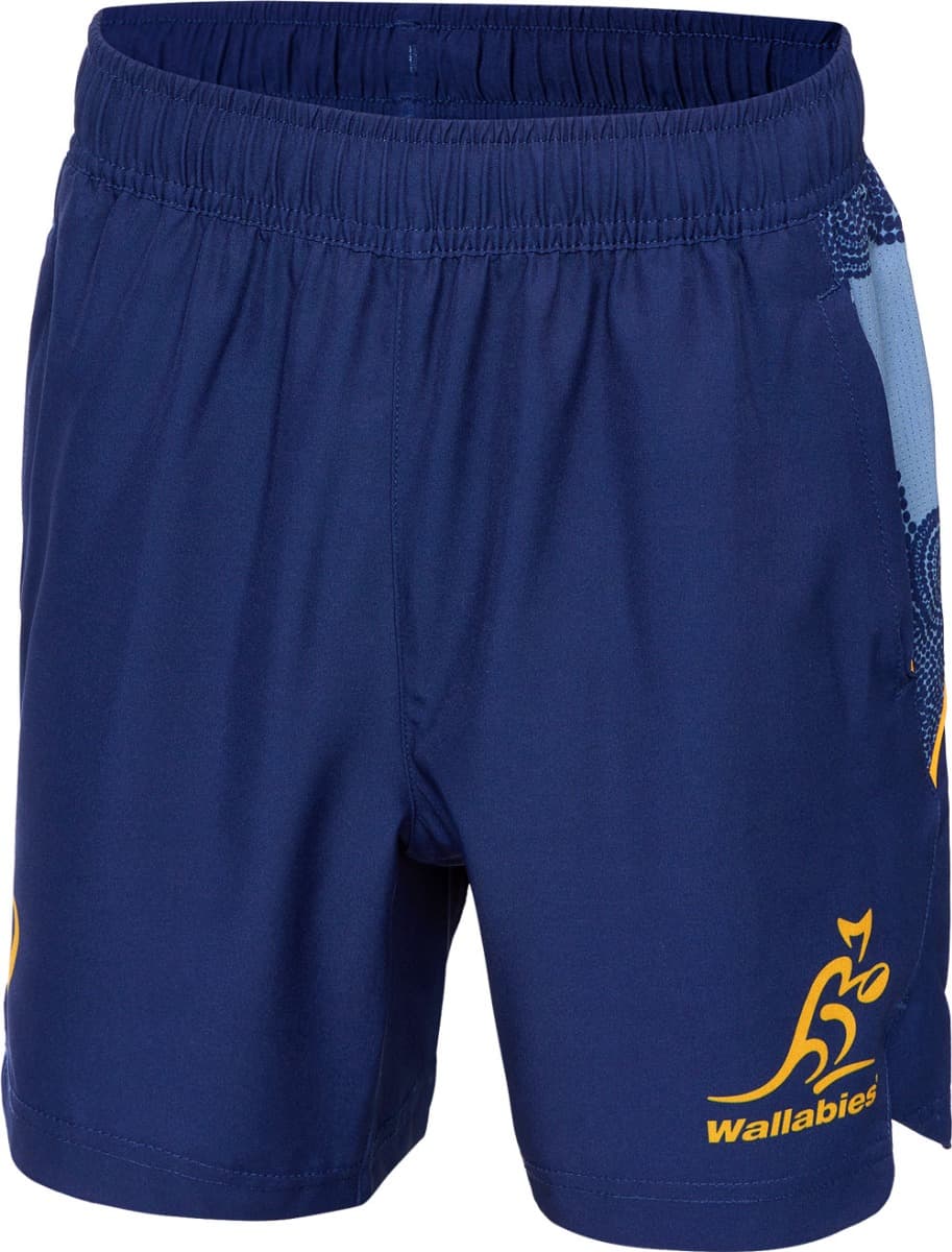 Australian Wallabies 2025 Rugby Union Kids Gym Shorts