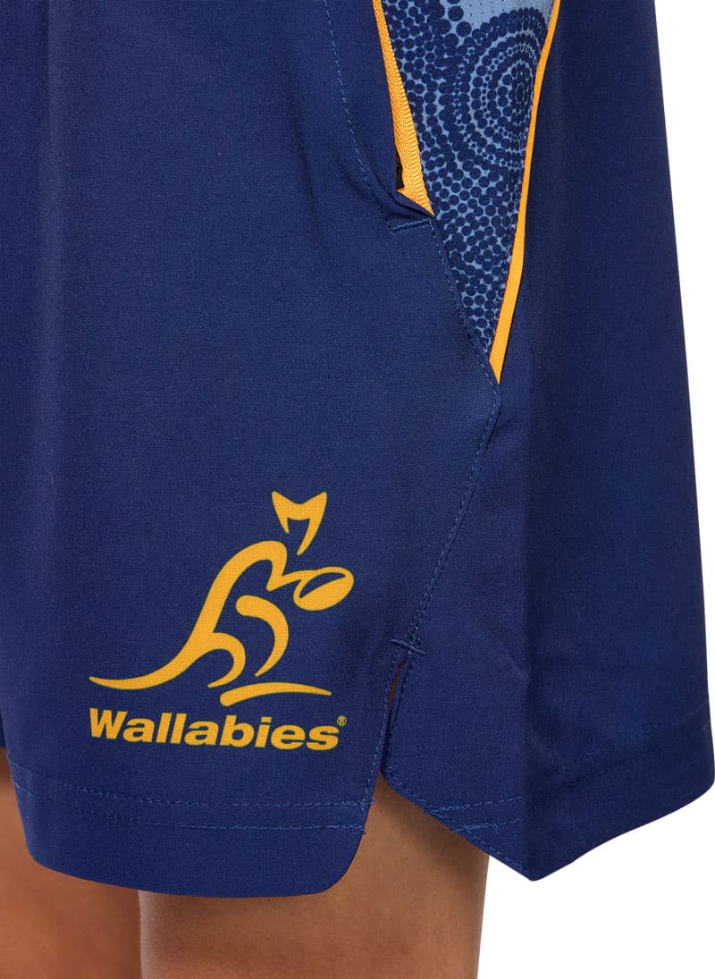 Australian Wallabies 2025 Rugby Union Kids Gym Shorts