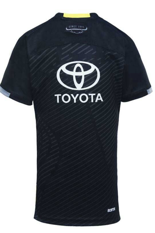 North Queensland Cowboys 2024 NRL Mens Black Alternate Training Shirt North Queensland Cowboys 2024 NRL Mens Black Alternate Training Shirt