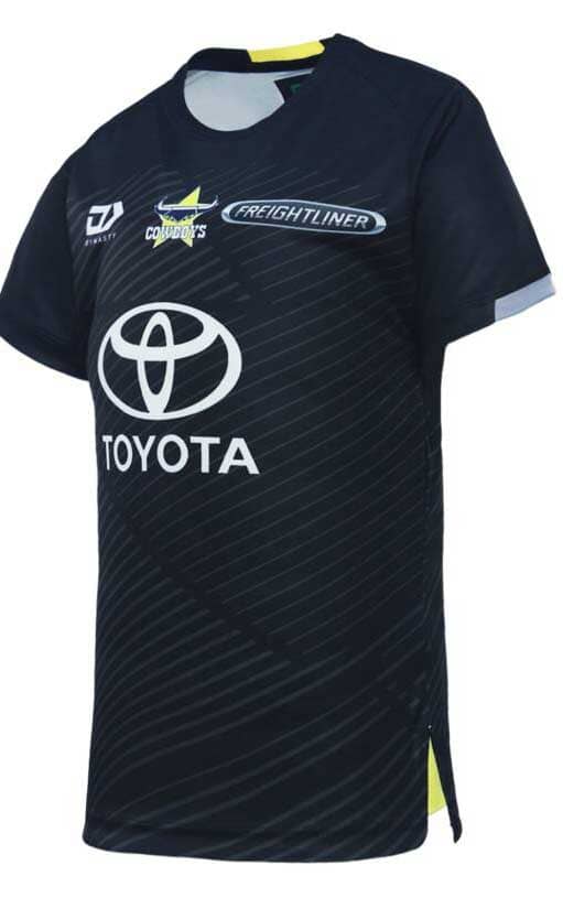 North Queensland Cowboys 2024 NRL Mens Black Alternate Training Shirt North Queensland Cowboys 2024 NRL Mens Black Alternate Training Shirt