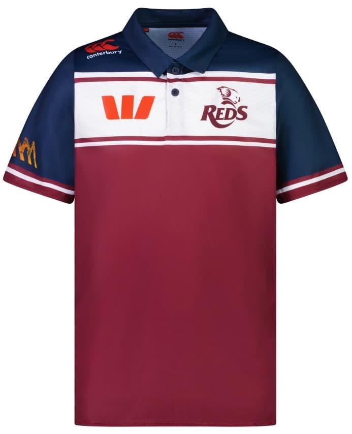 Queensland Reds 2023 Mens Media Polo Shirt