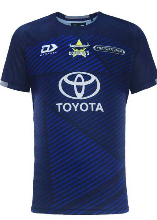 North Queensland Cowboys 2024 NRL Mens Navy Training Shirt North Queensland Cowboys 2024 NRL Mens Navy Training Shirt
