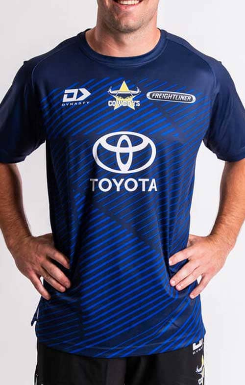 North Queensland Cowboys 2024 NRL Mens Navy Training Shirt North Queensland Cowboys 2024 NRL Mens Navy Training Shirt