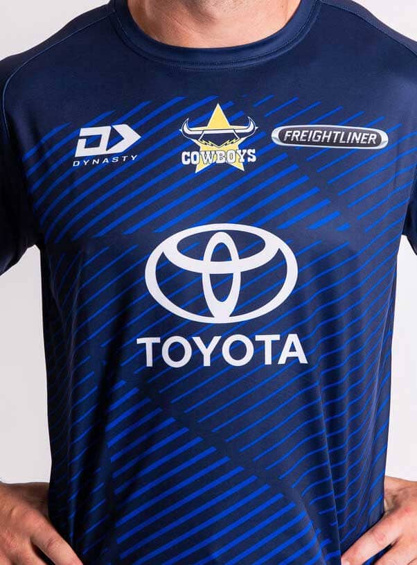 North Queensland Cowboys 2024 NRL Mens Navy Training Shirt North Queensland Cowboys 2024 NRL Mens Navy Training Shirt