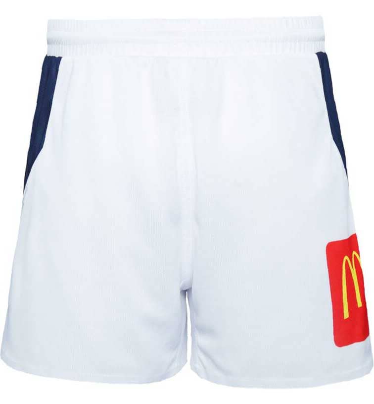 North Queensland Cowboys 2024 NRL Mens Players White Away Shorts North Queensland Cowboys 2024 NRL Mens Players White Away Shorts
