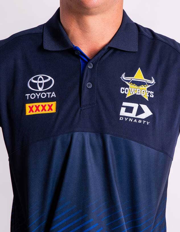 North Queensland Cowboys 2024 NRL Mens Alternate Media Polo Shirt North Queensland Cowboys 2024 NRL Mens Alternate Media Polo Shirt