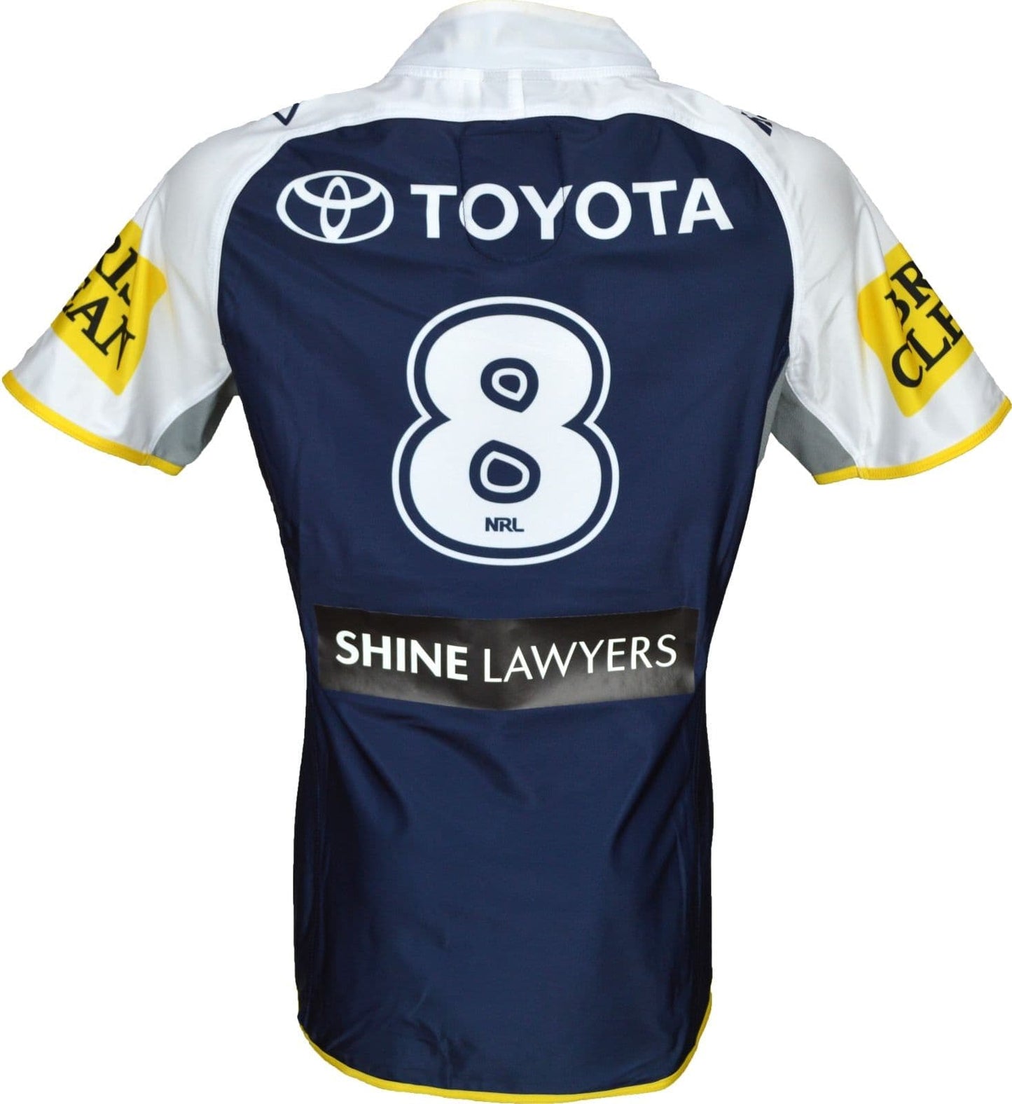 North Queensland Cowboys 2015 NRL No.8 Player Issue Home Jersey GPS pocket