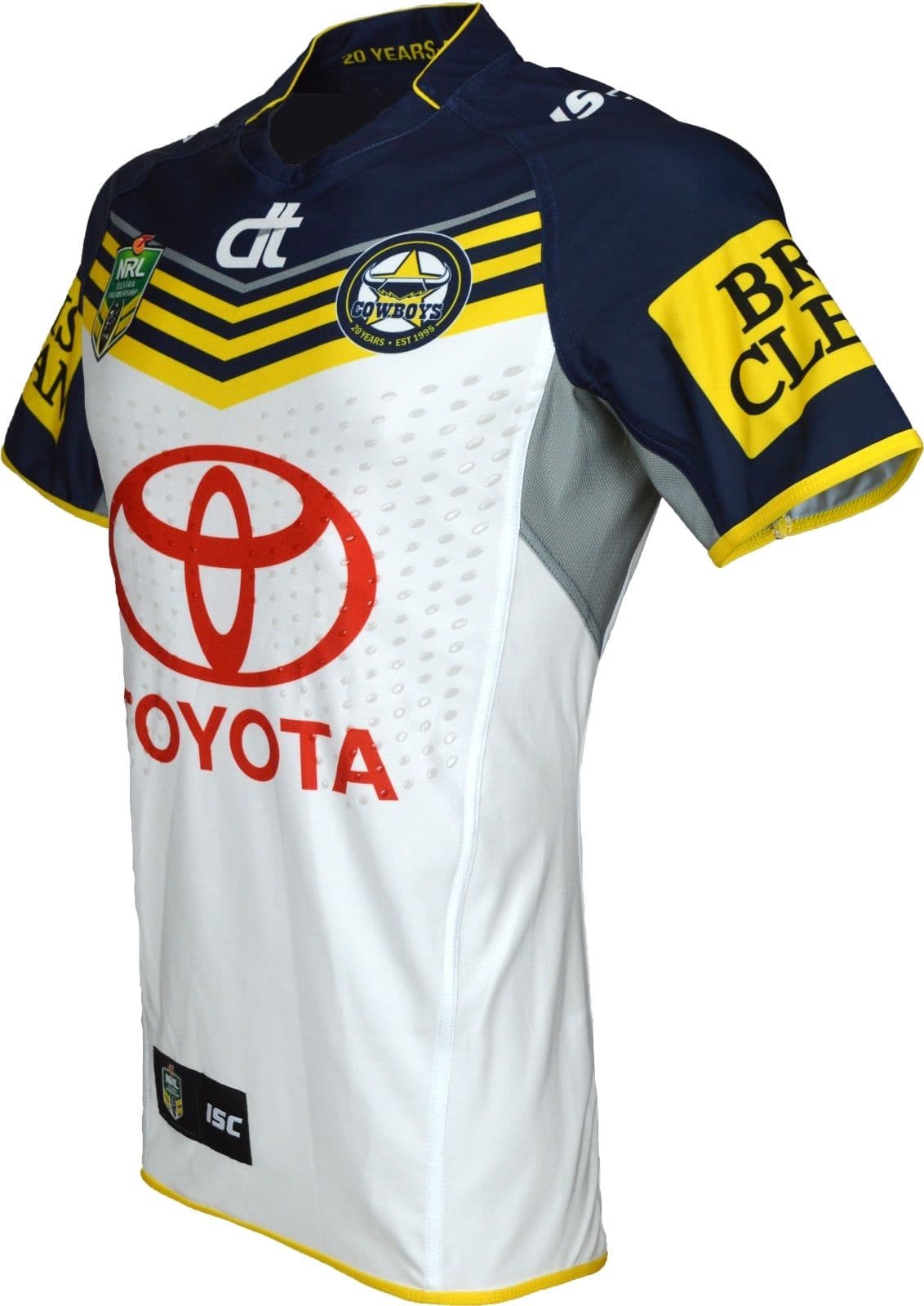 North Queensland Cowboys 2015 NRL No.12 Player Issue Away Jersey GPS pocket