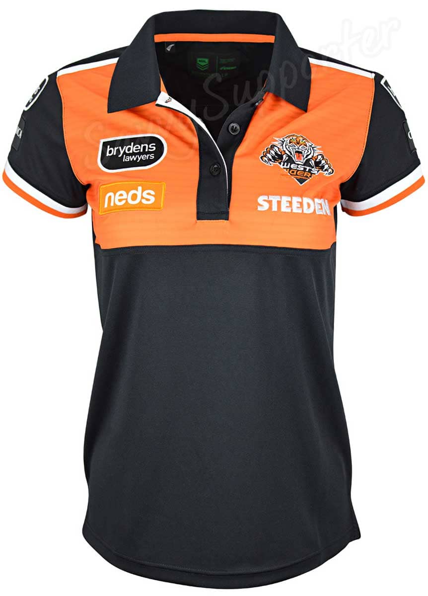 Wests Tigers NRL Ladies Media Polo Shirt