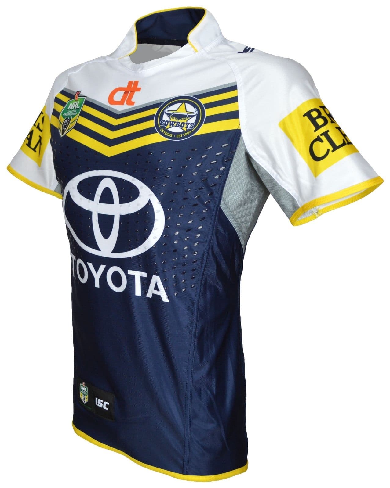 North Queensland Cowboys 2015 NRL No.12 Player Issue Home Jersey GPS pocket