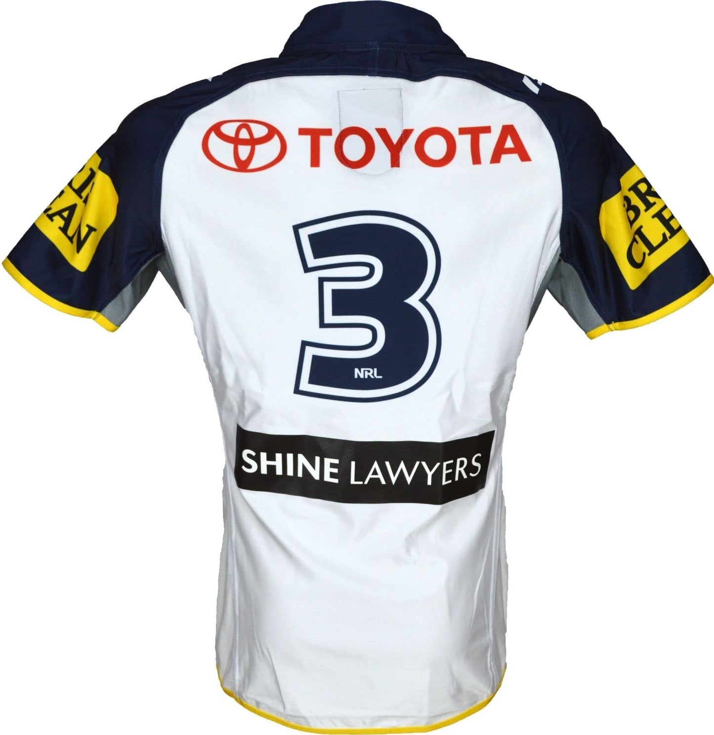North Queensland Cowboys 2015 NRL No.3 Player Issue Away Jersey GPS pocket