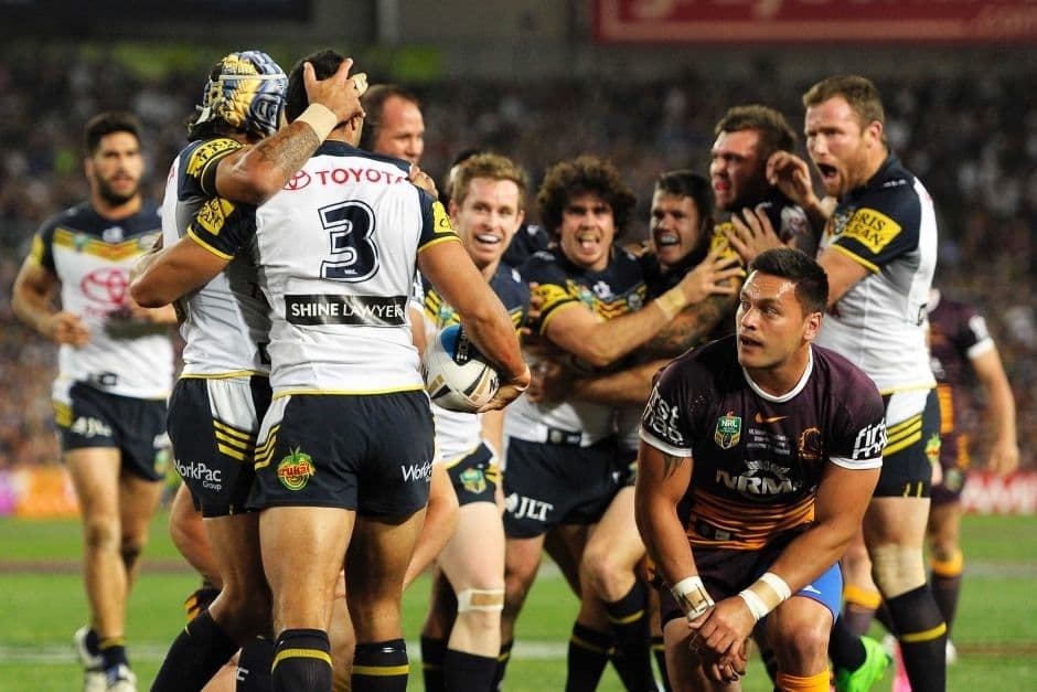 North Queensland Cowboys 2015 NRL No.3 Player Issue Away Jersey GPS pocket