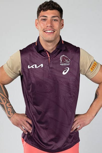 Brisbane Broncos 2023 NRL Mens Training Polo Shirt