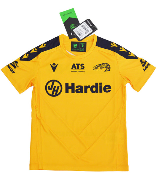 Parramatta Eels 2025 NRL Kids Yellow Training Shirt