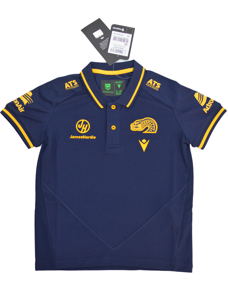Parramatta Eels 2025 NRL Kids Navy Polo Shirt Parramatta Eels 2025 NRL Kids Navy Polo Shirt