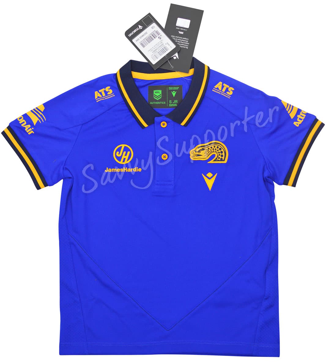 Parramatta Eels 2025 NRL Kids Travel Polo Shirt