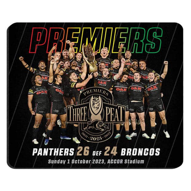 Penrith Panthers 2023 NRL Premiers Team Mouse Mat
