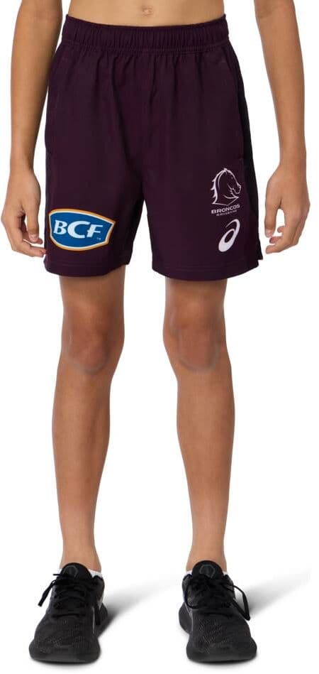 Brisbane Broncos 2025 NRL Kids Training Shorts