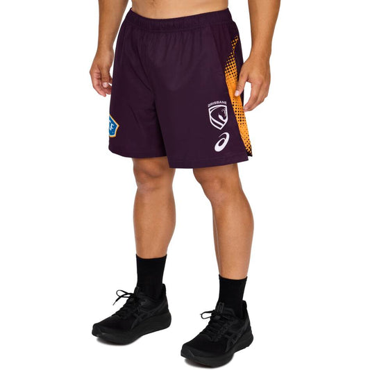 Brisbane Broncos 2026 NRL Kids Training Gym Shorts Brisbane Broncos 2026 NRL Kids Training Gym Shorts