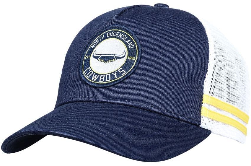 North Queensland Cowboys 2025 NRL Stripe Trucker Cap North Queensland Cowboys 2025 NRL Stripe Trucker Cap