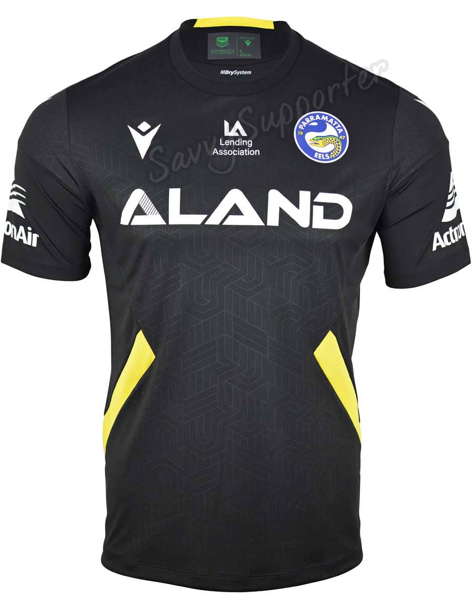 Parramatta Eels 2023 NRL Mens Black Training Shirt