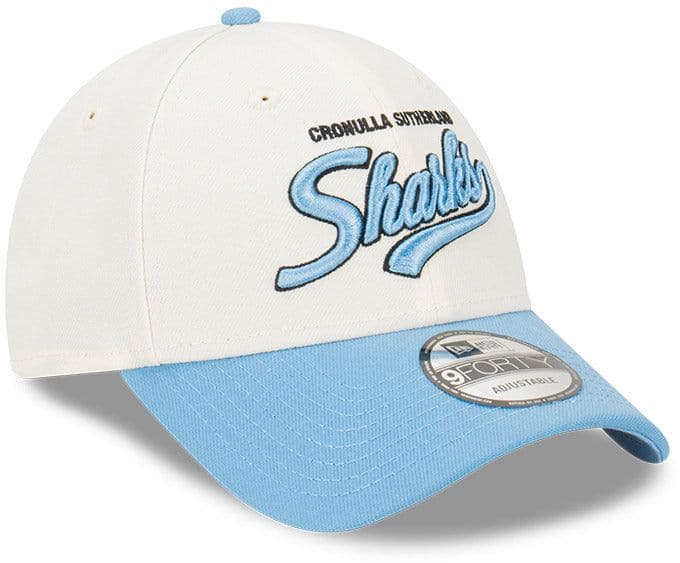 Cronulla Sharks New Era 2Tone Script 9FORTY Snapback Cap