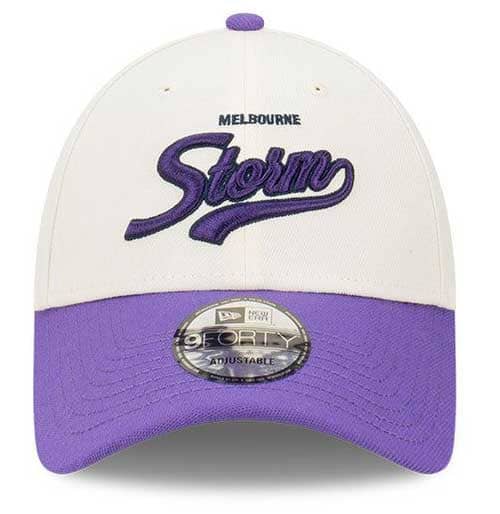 Melbourne Storm New Era 2Tone Script 9FORTY Snapback Cap