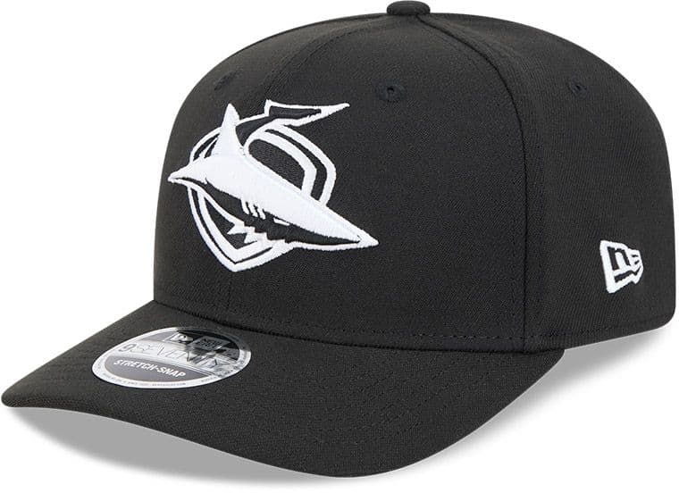 Cronulla Sharks 2025 NRL New Era Black White 9Seventy Cap