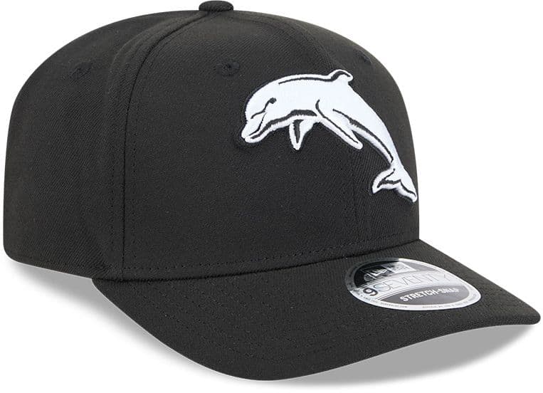 Dolphins 2025 NRL New Era Black White 9Seventy Cap