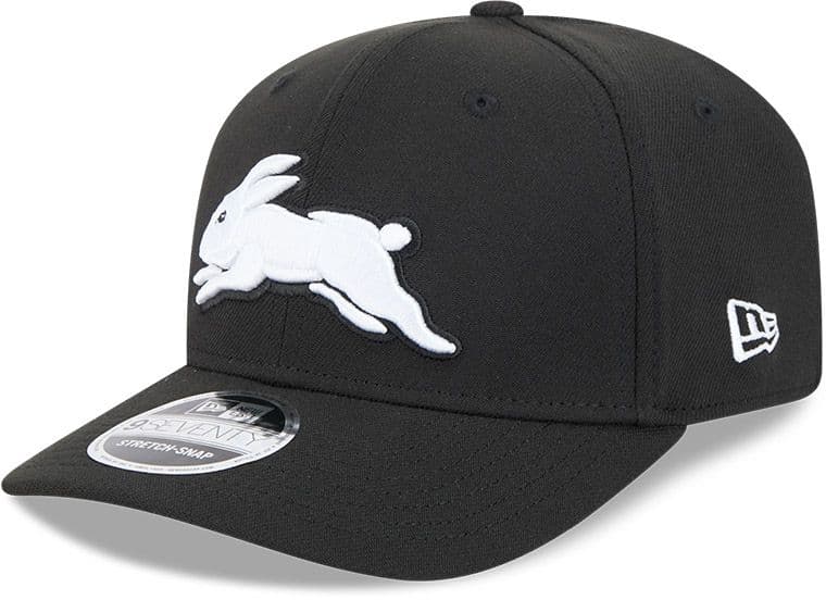 South Sydney Rabbitohs 2025 New Era Black White 9Seventy Cap
