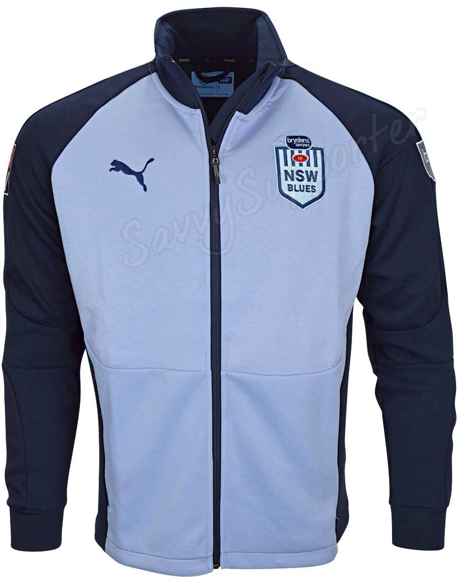 NSW Blues State of Origin Mens Team Full Zip Jacket