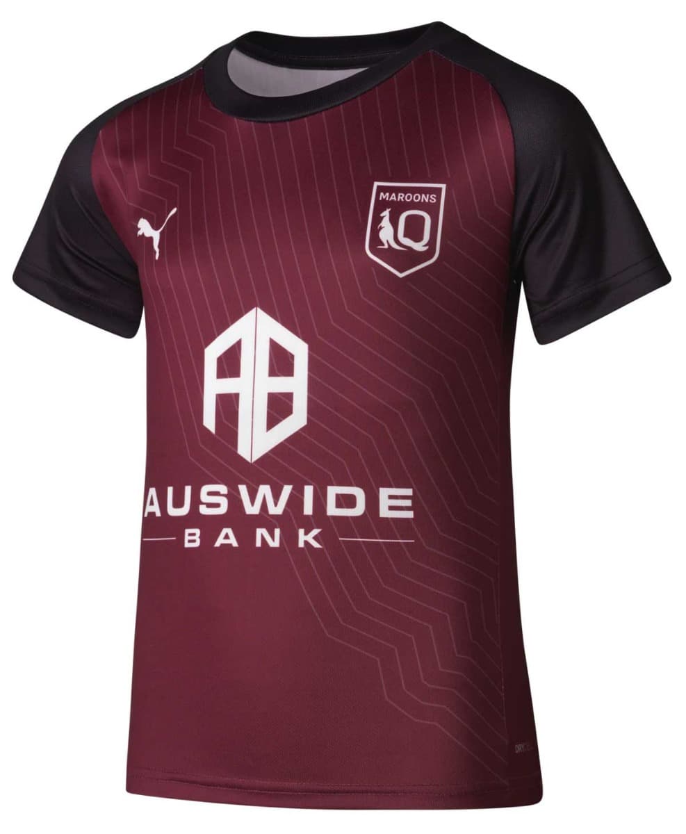 QLD Maroons 2023 State Of Origin Kids Training Shirt