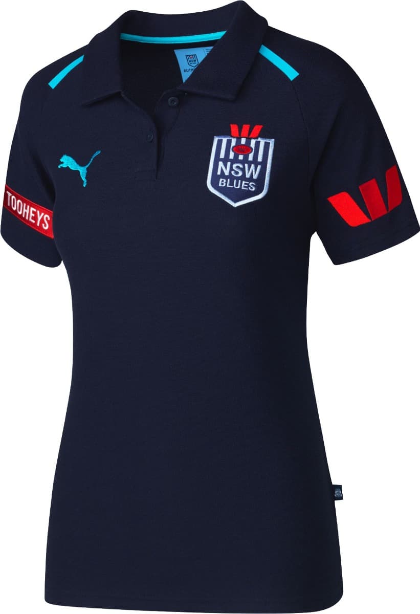 NSW Blues 2024 State of Origin Ladies Players Team Polo Shirt