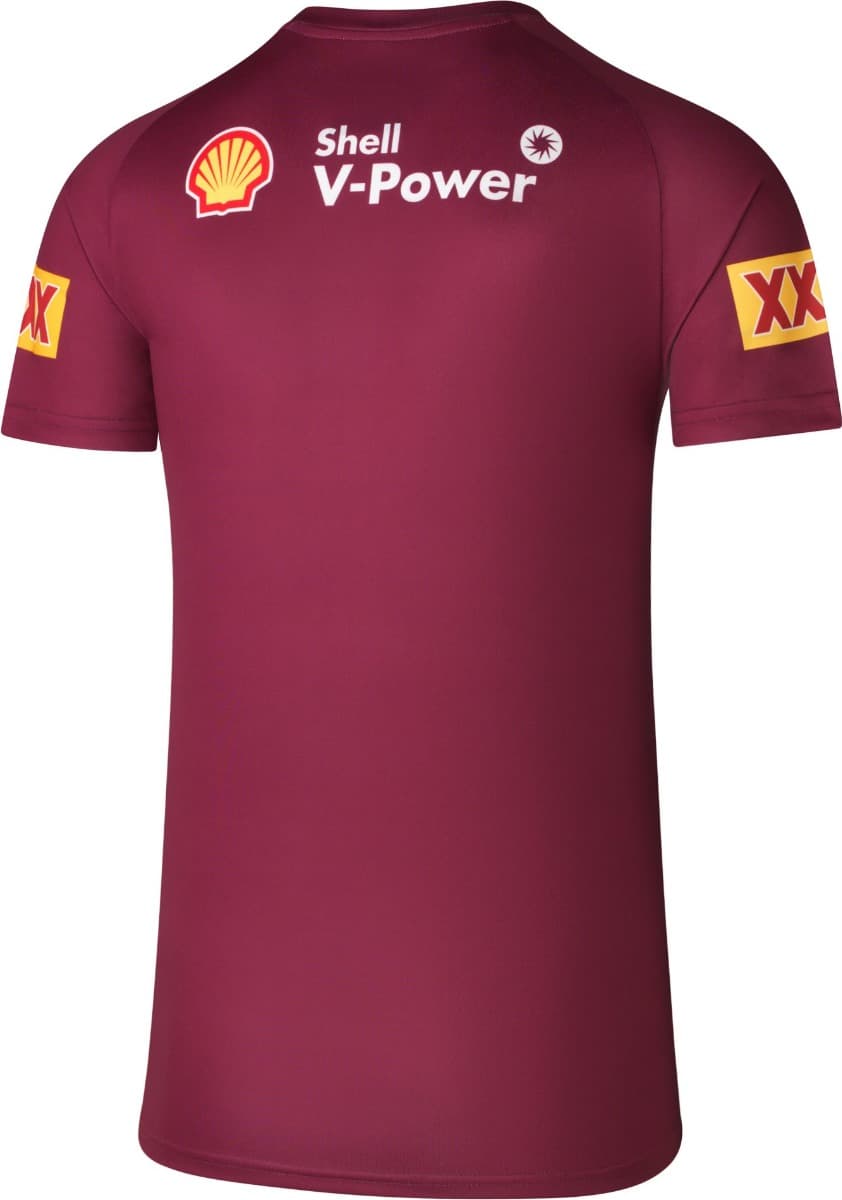 QLD Maroons State of Origin 2025 NRL Mens Maroon Training Shirt