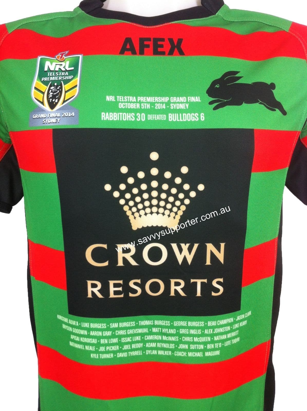 South Sydney Rabbitohs NRL Premiers Home Jersey Oversize