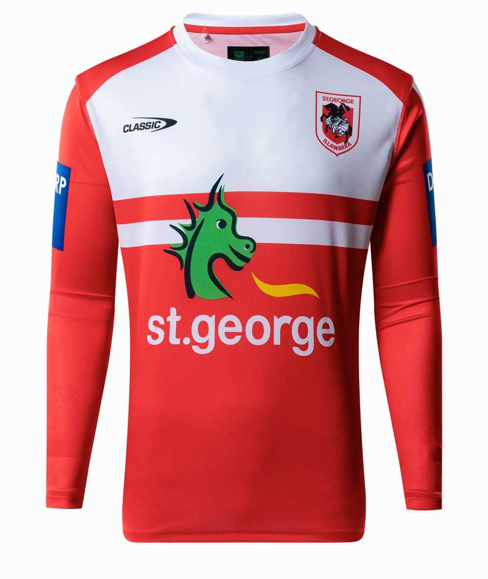 St George Dragons Long Sleeve Training Shirt