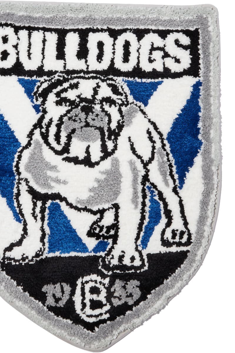 Canterbury Bulldogs NRL Team Logo Floor Rug