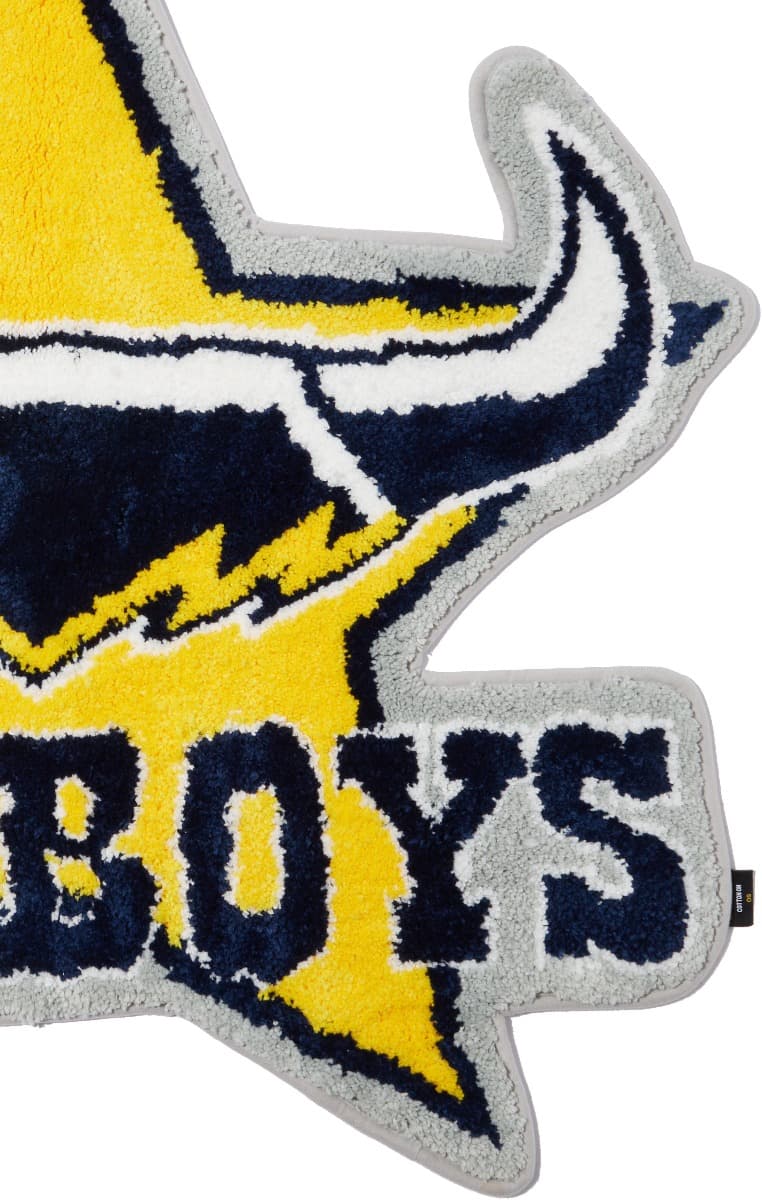North Queensland Cowboys NRL Team Logo Floor Rug North Queensland Cowboys NRL Team Logo Floor Rug
