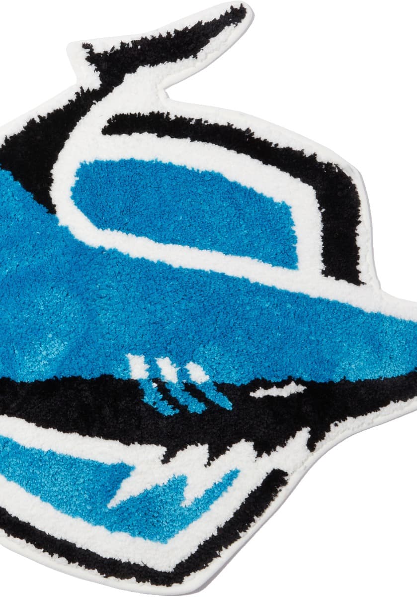 Cronulla Sharks NRL Team Logo Floor Rug Cronulla Sharks NRL Team Logo Floor Rug