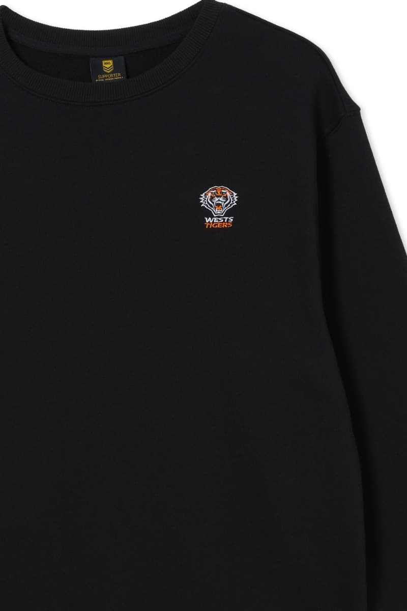 Wests Tigers NRL Mens Core Logo Crew Jumper