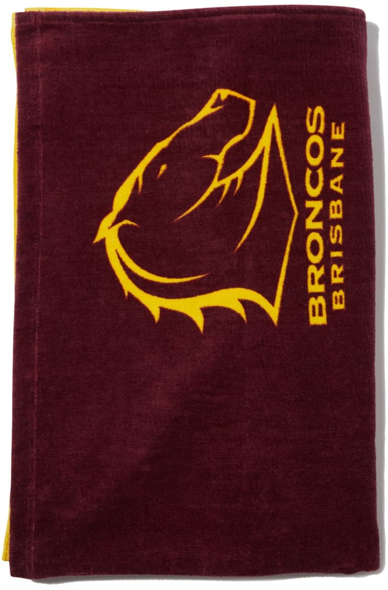 Brisbane Broncos NRL Jersey 'Mega' Beach Towel Brisbane Broncos NRL Jersey 'Mega' Beach Towel