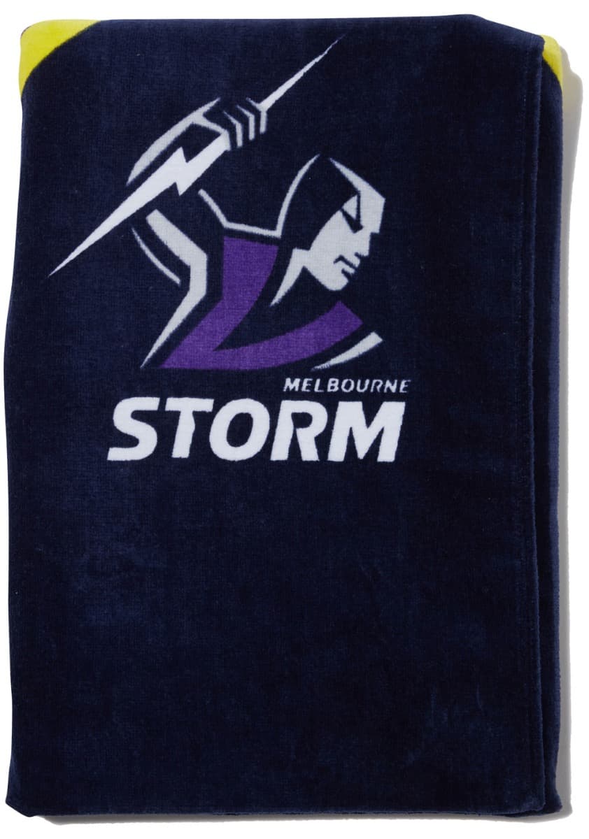 Melbourne Storm NRL Jersey 'Mega' Beach Towel Melbourne Storm NRL Jersey 'Mega' Beach Towel