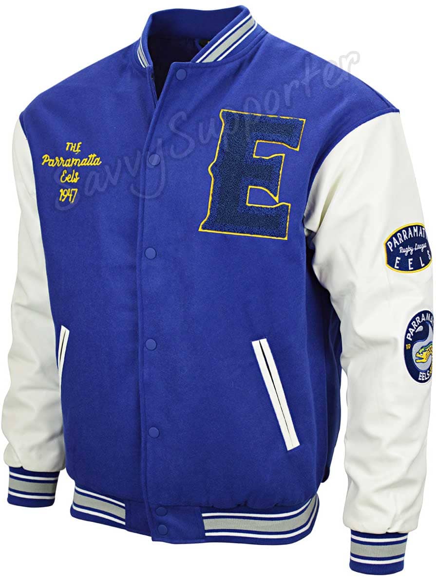 Parramatta Eels NRL Mens Varsity Jacket ***OVERSIZE PRODUCT***