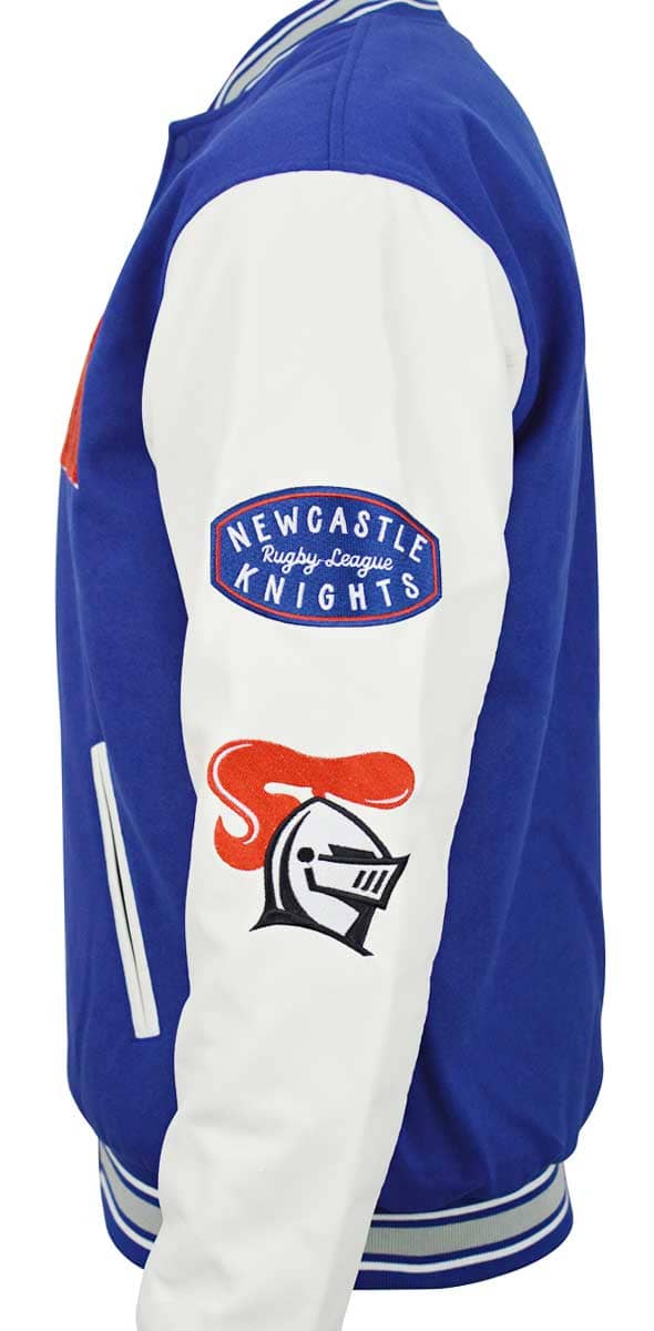 Newcastle Knights NRL Mens Varsity Jacket ***OVERSIZE PRODUCT***