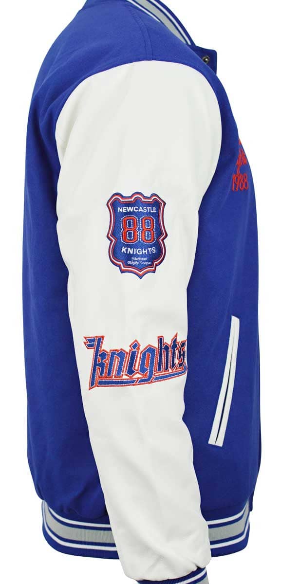 Newcastle Knights NRL Mens Varsity Jacket ***OVERSIZE PRODUCT***