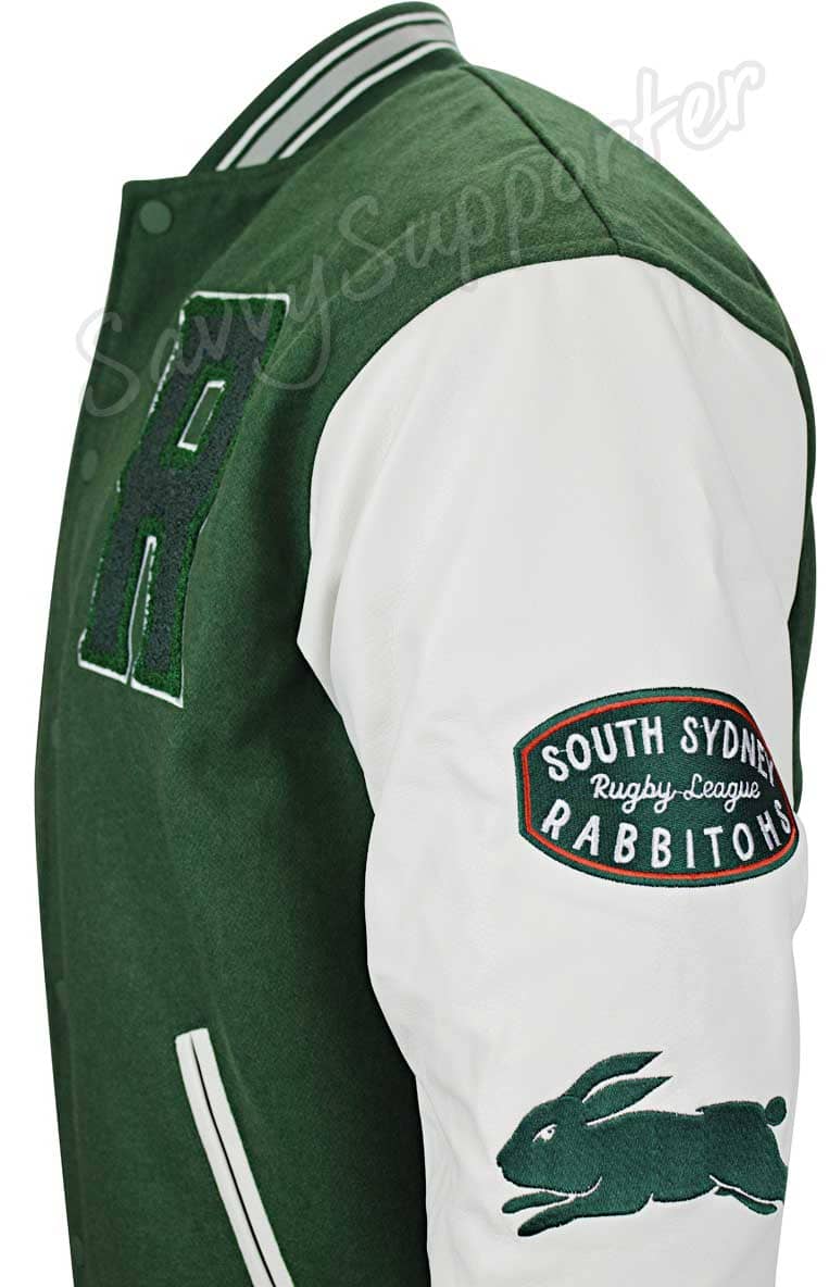 South Sydney Rabbitohs NRL Mens Varsity Jacket ***OVERSIZE PRODUCT*** South Sydney Rabbitohs NRL Mens Varsity Jacket ***OVERSIZE PRODUCT***