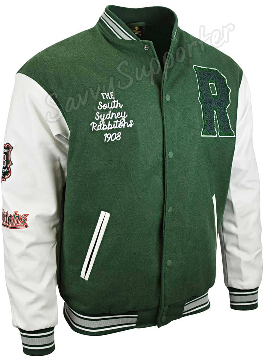 South Sydney Rabbitohs NRL Mens Varsity Jacket ***OVERSIZE PRODUCT*** South Sydney Rabbitohs NRL Mens Varsity Jacket ***OVERSIZE PRODUCT***