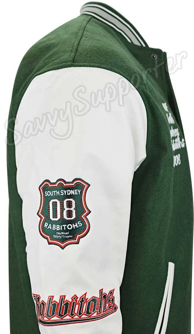 South Sydney Rabbitohs NRL Mens Varsity Jacket ***OVERSIZE PRODUCT*** South Sydney Rabbitohs NRL Mens Varsity Jacket ***OVERSIZE PRODUCT***