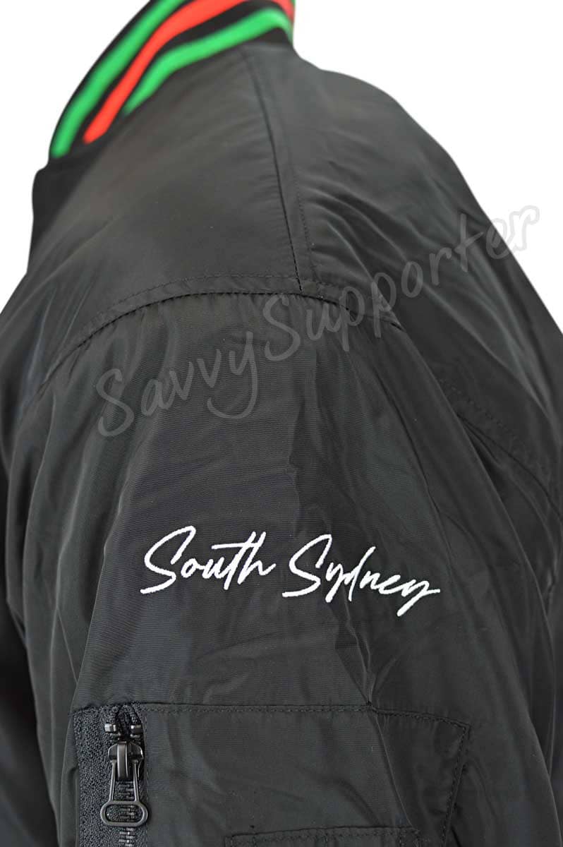 South Sydney Rabbitohs NRL Mens Bomber Jacket South Sydney Rabbitohs NRL Mens Bomber Jacket